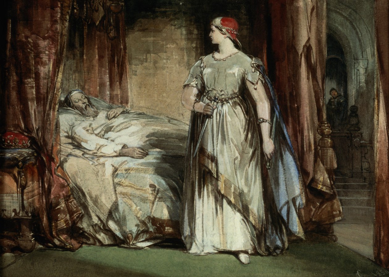Lady Macbeth, 1850 de George Cattermole
