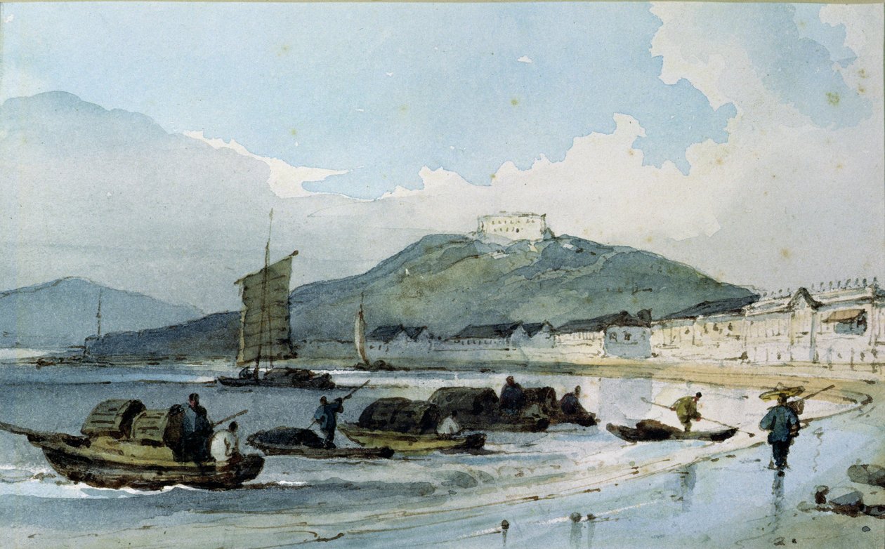 Vista de Macau, China de George Chinnery