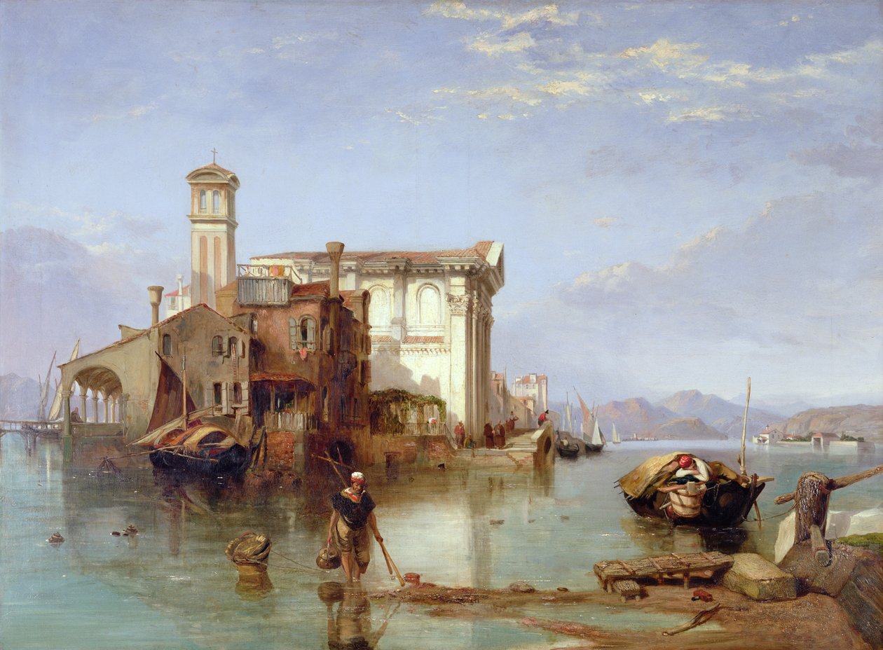Vista sobre o Mediterrâneo, 1834-35 de George Clarkson Stanfield