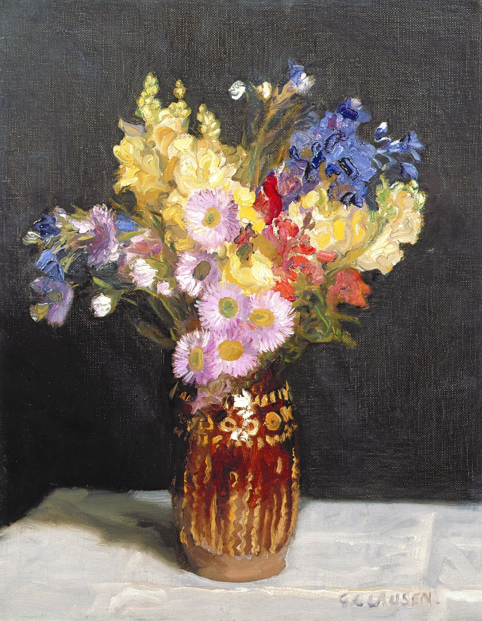 Flores do outono de George Clausen