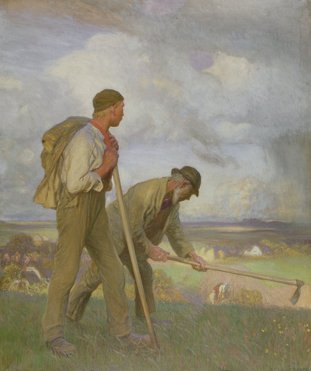 O menino e o homem, 1908 de George Clausen