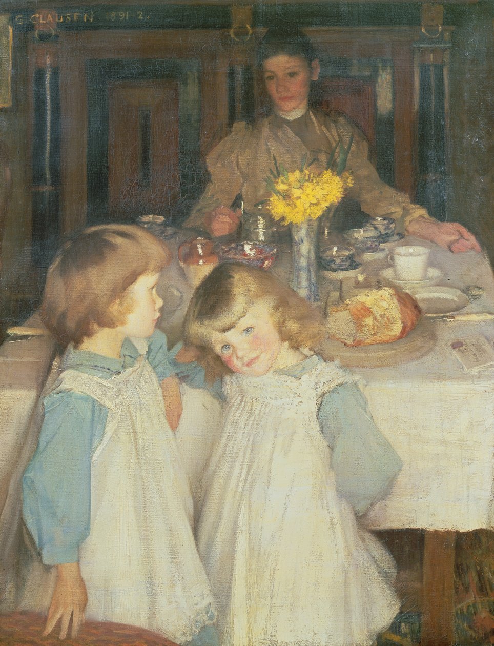 A mesa do café da manhã de George Clausen
