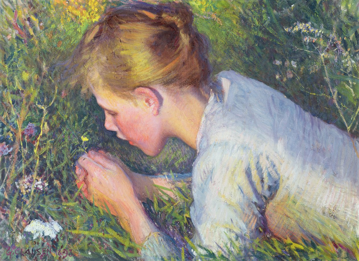 As pequenas flores do campo, 1895 de George Clausen
