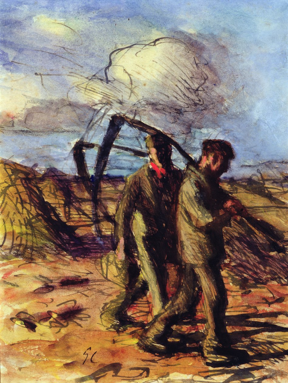 Os cortadores (caneta, tinta e papel) de George Clausen