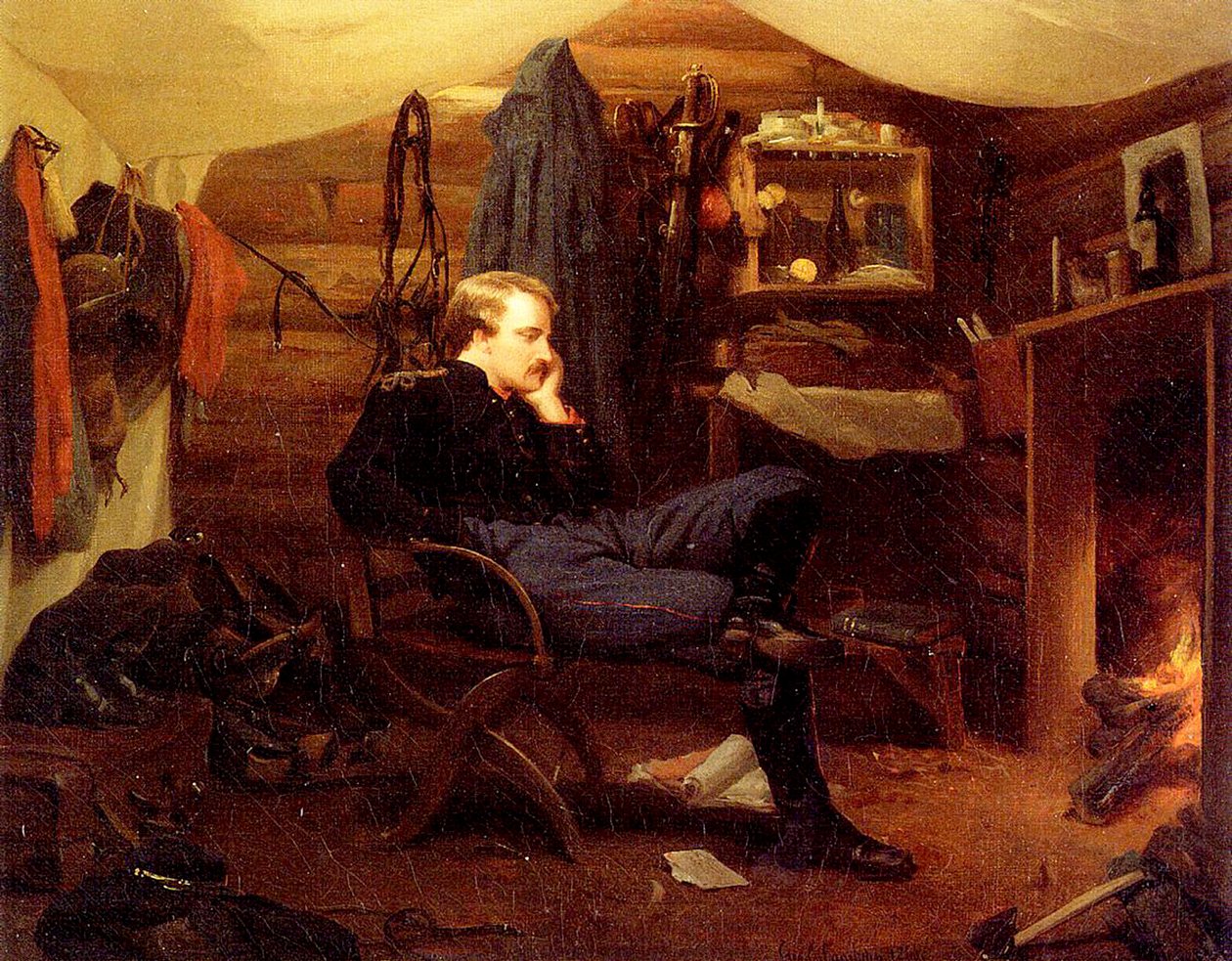 Winter Quarters in Virginia, Exército do Potomac, 1866 de George Cochran Lambdin