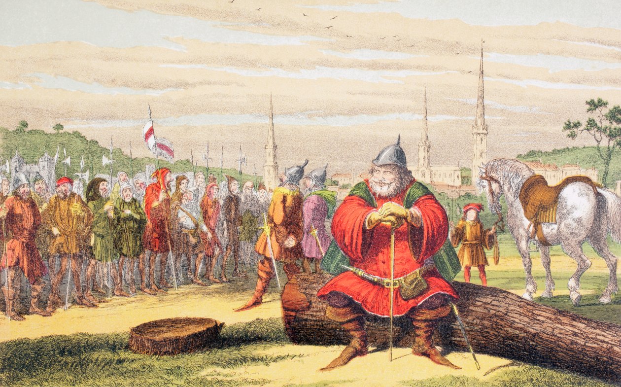 Discurso de Flastaff, 1890 de George Cruikshank