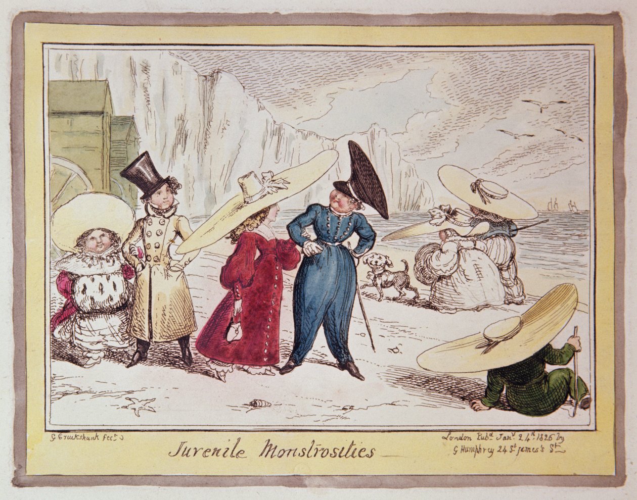 Monstruosidades Juvenis, 1825 de George Cruikshank