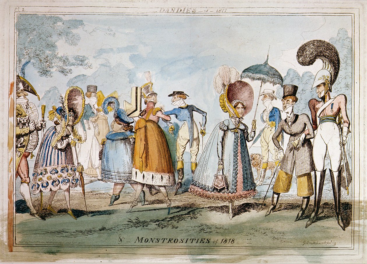 Monstruosidades de 1818 de George Cruikshank