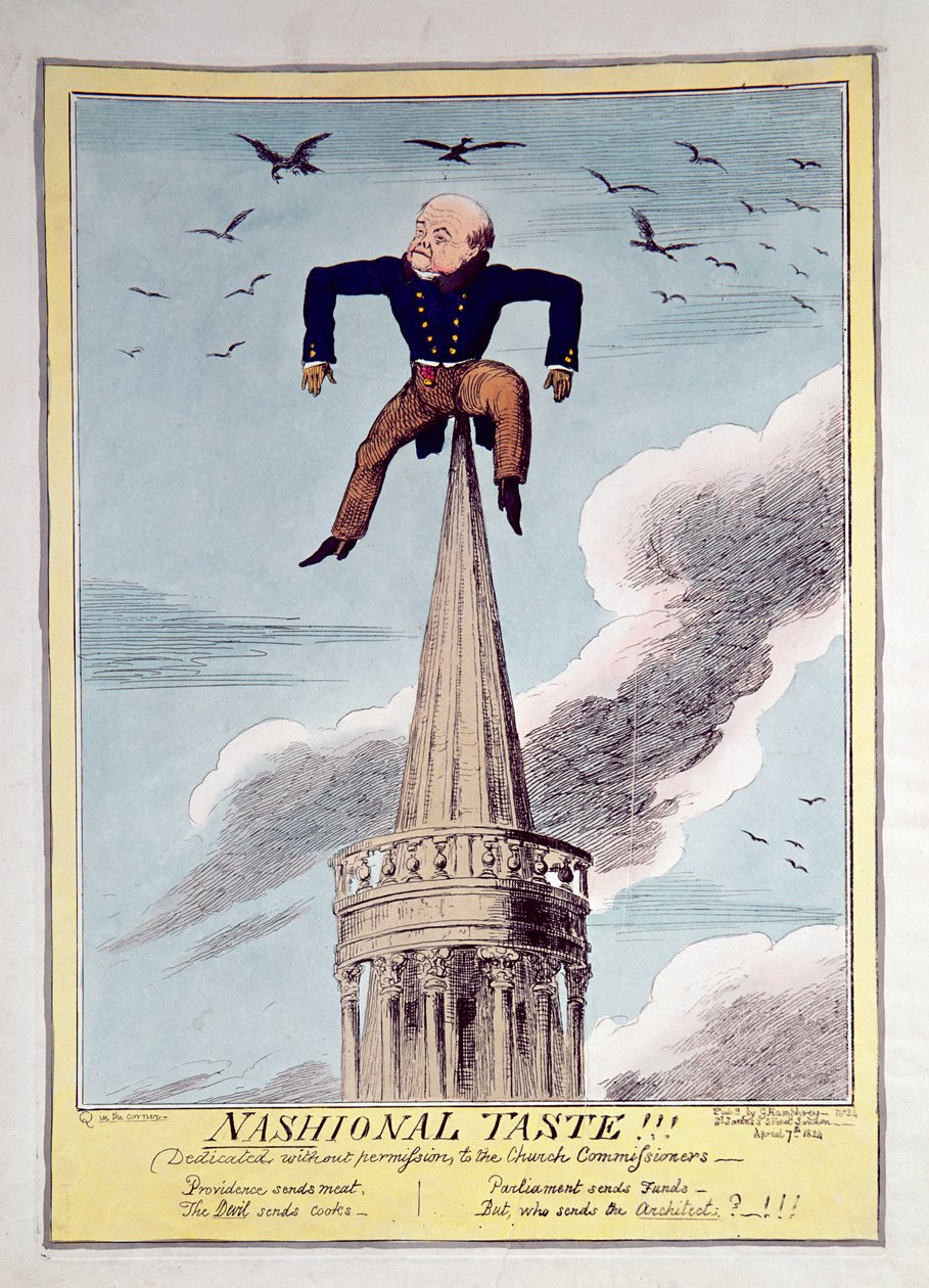 &39;Nashional Taste&39;, pub 1824 de George Cruikshank
