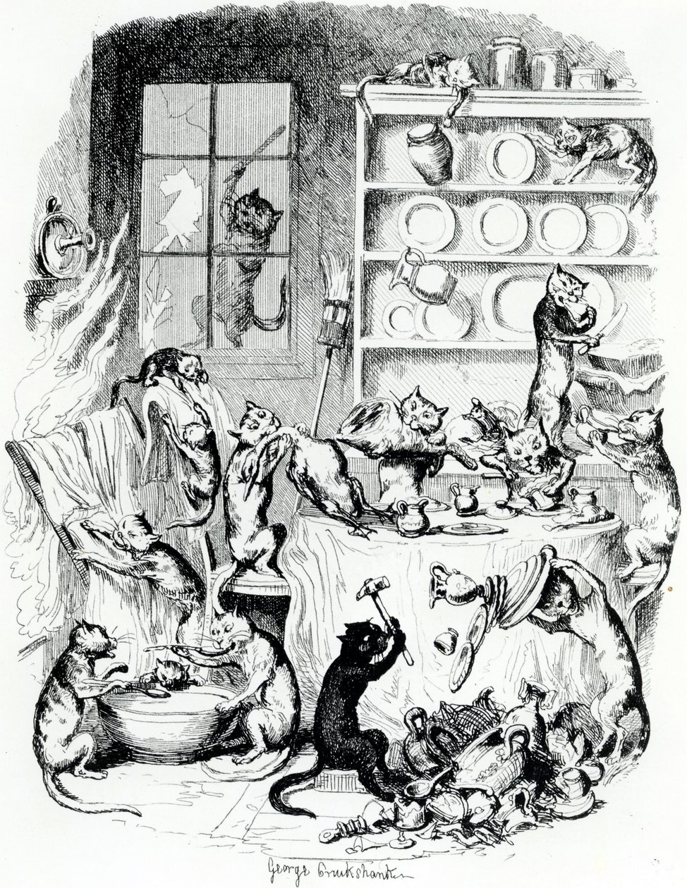 Ilustração PrintBook, 1847 de George Cruikshank
