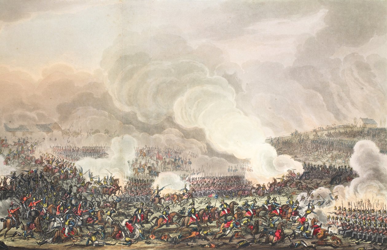 A batalha de waterloo de George Cruikshank