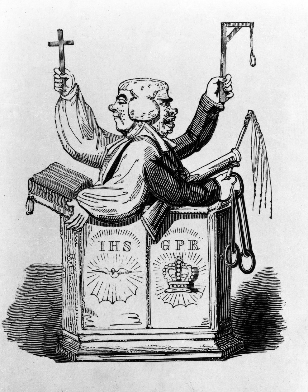 O Magistrado Clerical, 1819 de George Cruikshank