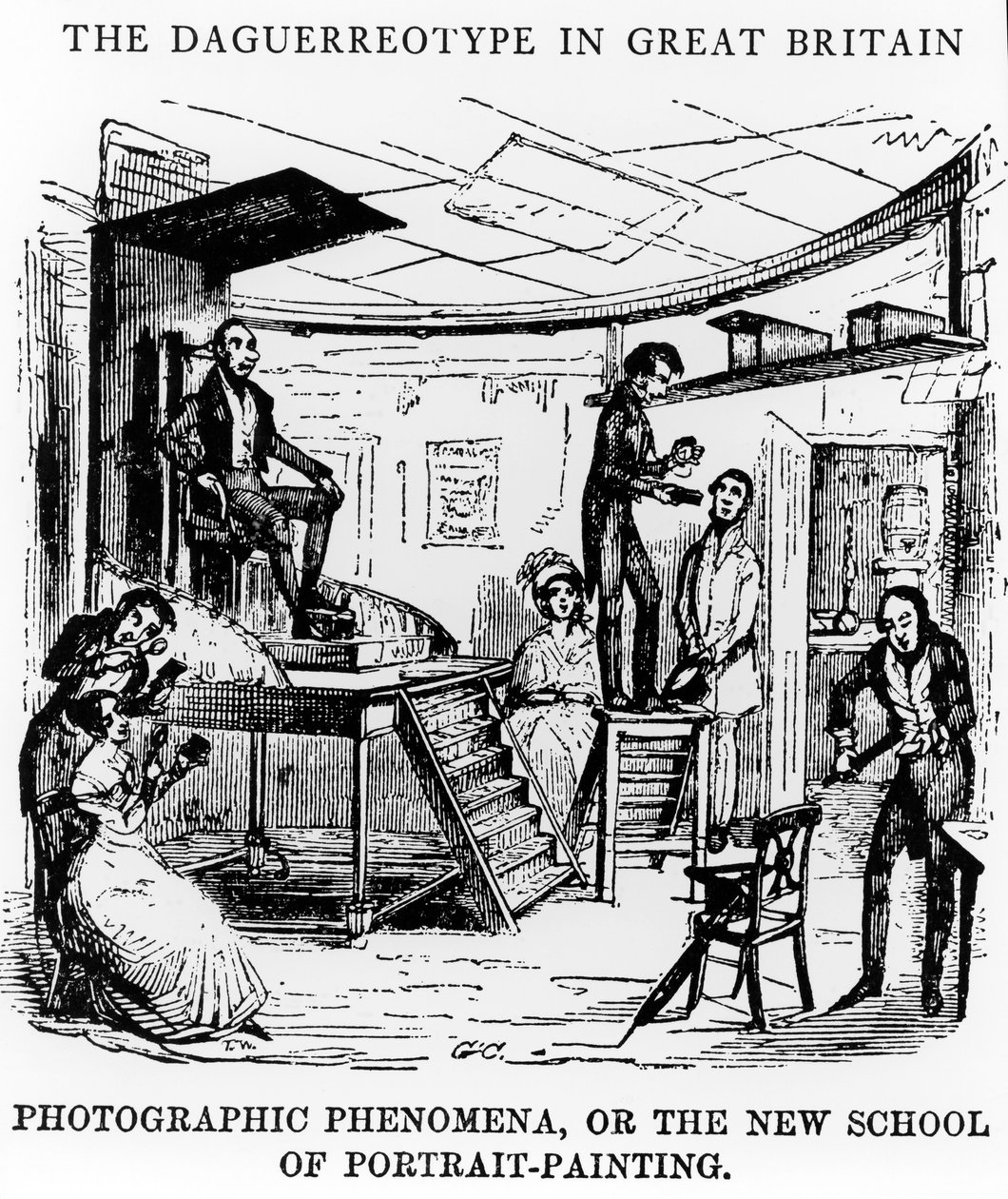 O Daguerrótipo na Grã-Bretanha, 1843 de George Cruikshank