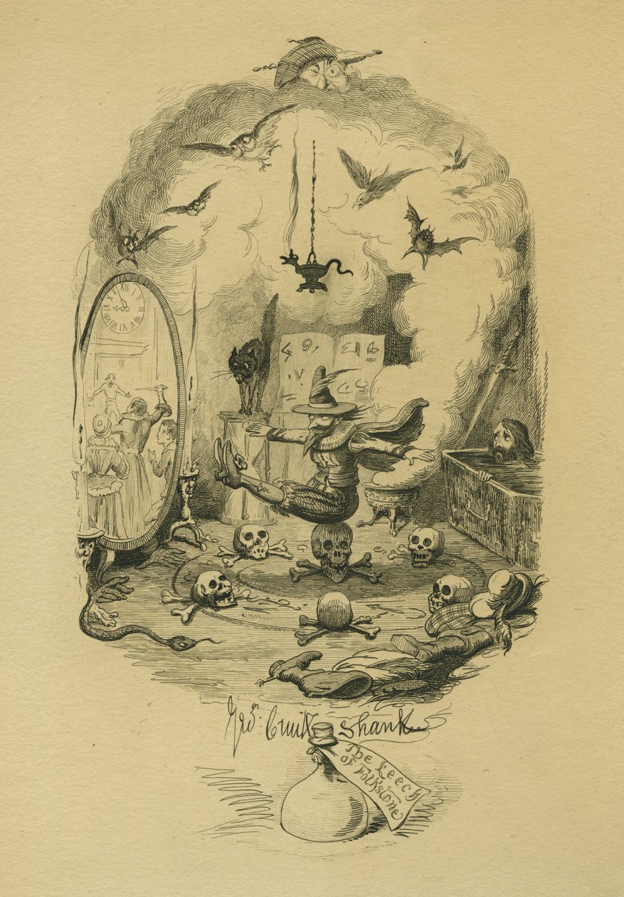 A sanguessuga de Folkstone de George Cruikshank