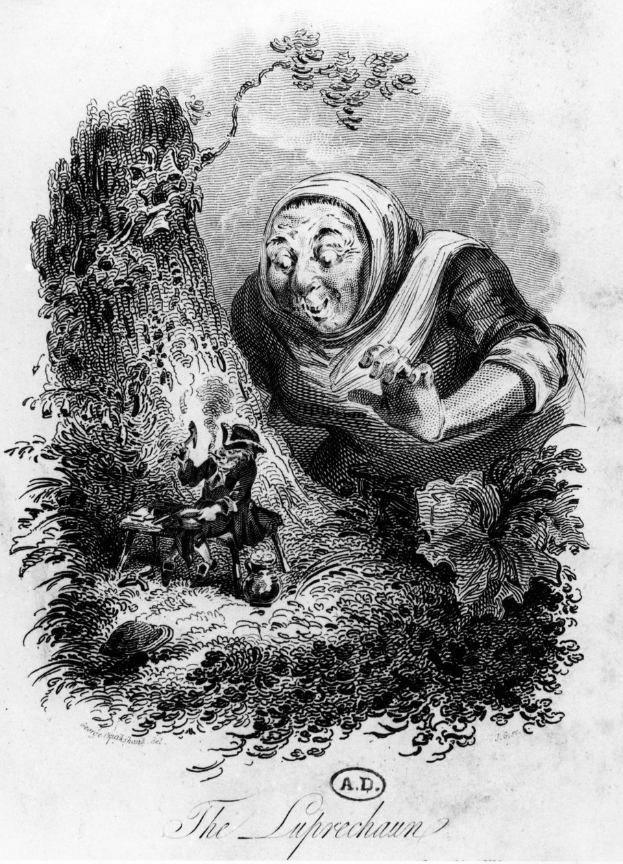 O Leprechaun, c.1800-50 de George Cruikshank