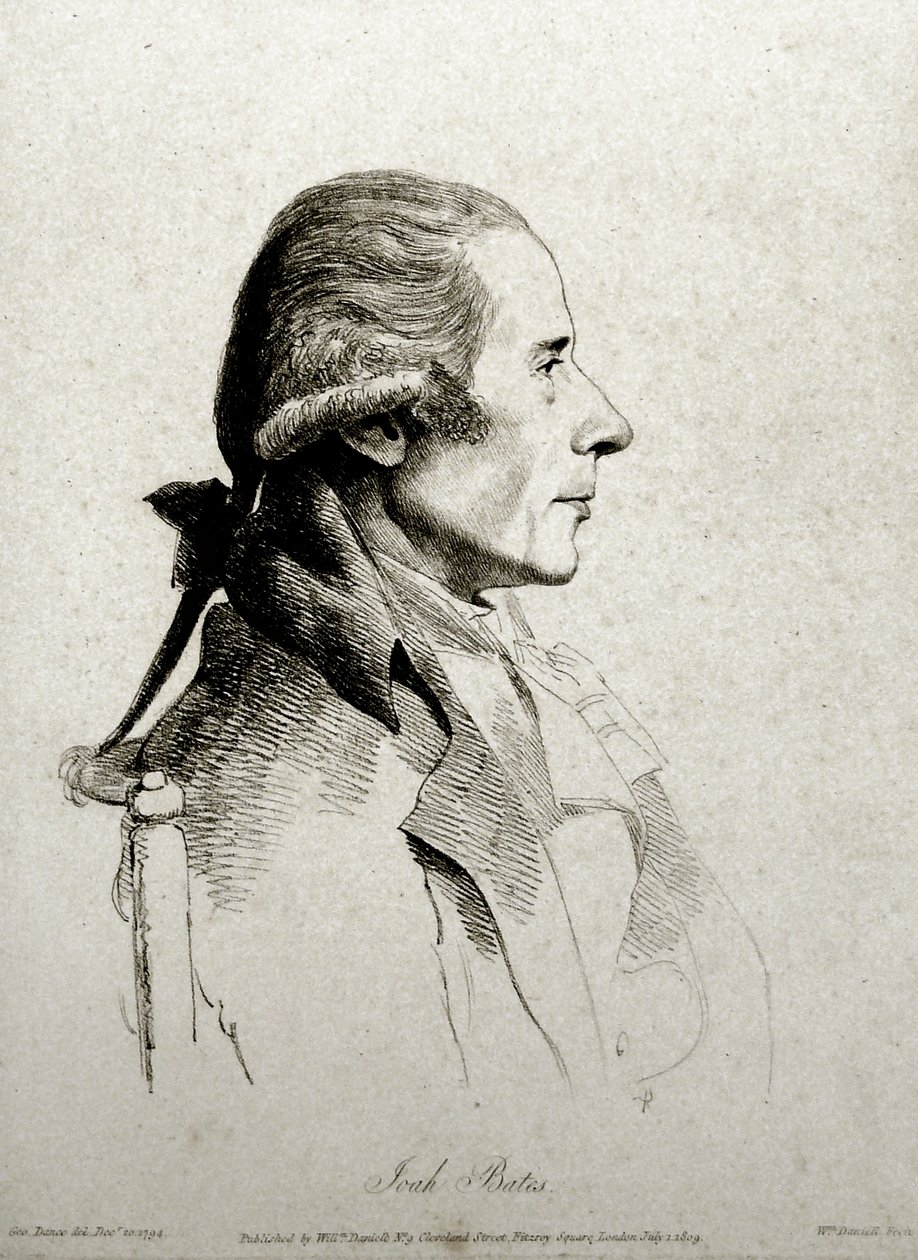 Joah Bates, gravado por William Daniell (1769-1837), 1809 (gravura em terra macia) de George Dance