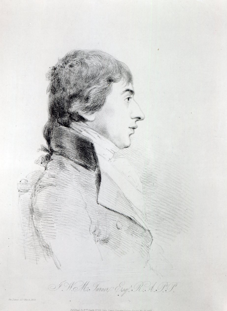 Joseph Mallord William Turner RA, gravado por William Daniell, 1827 de George Dance