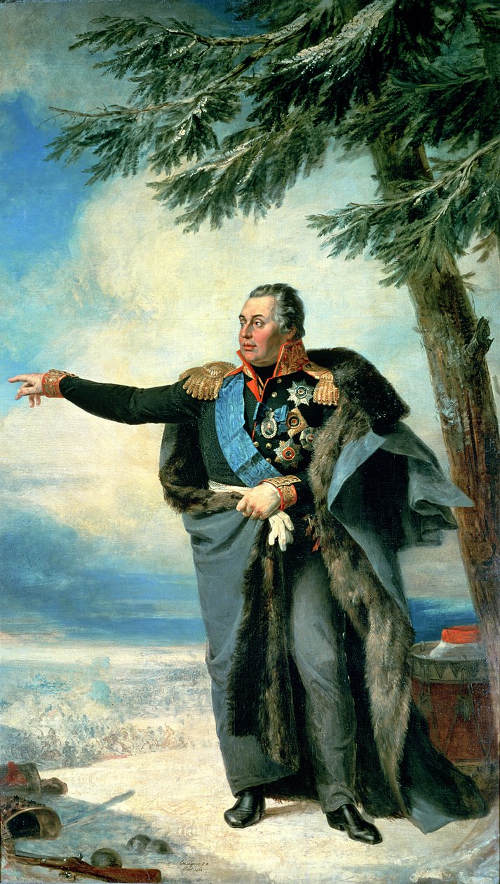 Mikhael Ilarionovich Golenichtchev Kutuzov (1745-1813) Príncipe de Smolensk, 1829 de George Dawe