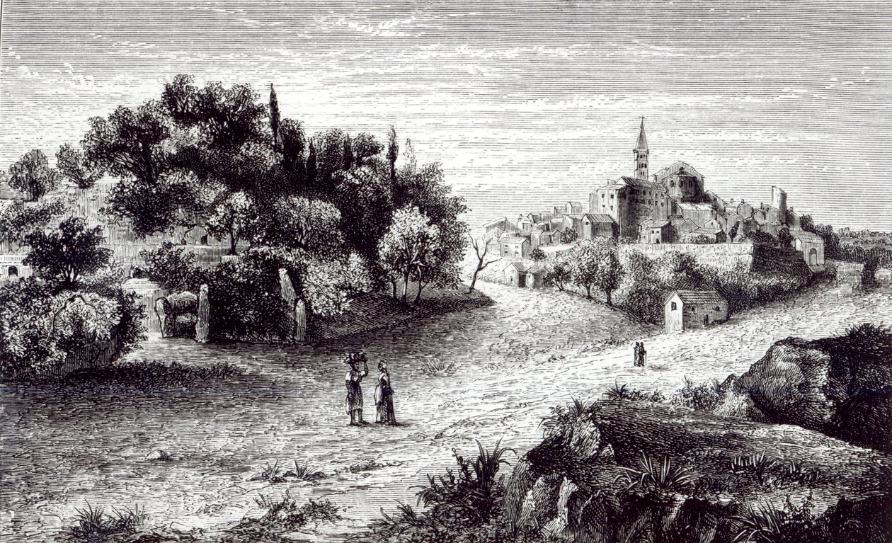 Sutri e seu anfiteatro, da estrada para Roma de George Dennis