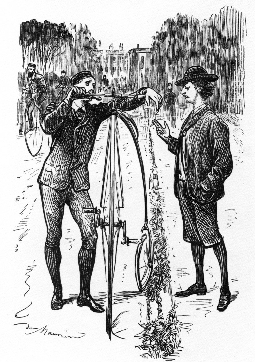 The Line of Beauty, cartum em &39;Punch&39;, publicado em 9 de dezembro de 1879 de George du Maurier