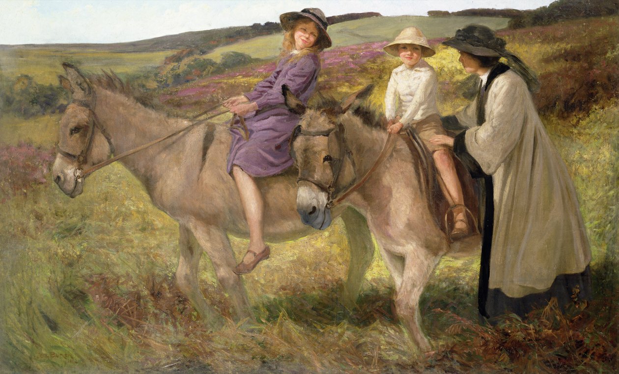 O passeio de burro, 1912 de George Edmund Butler