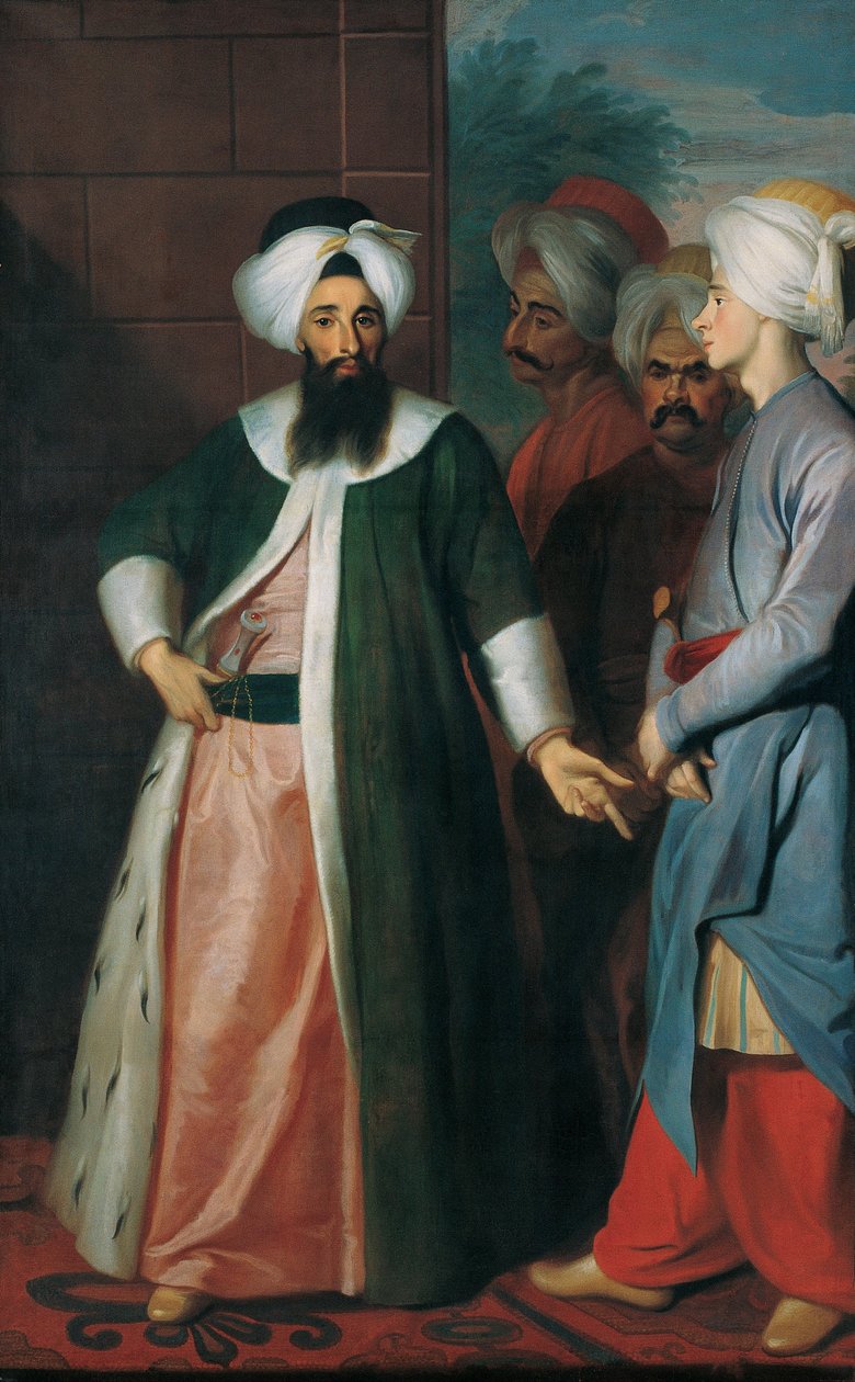 Kozbekçi Mustafa Aa e seu séquito de George Engelhardt Schröder