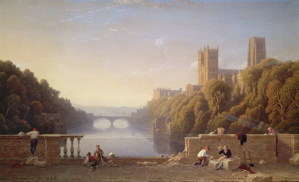 Catedral de Durham da ponte de Prebend de George Fennel Robson