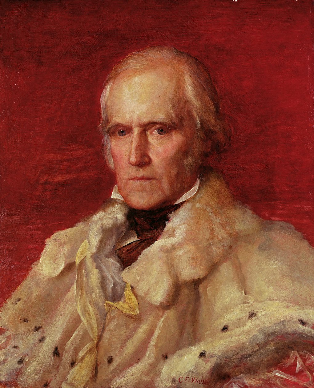 Retrato de Stratford Canning (1786-1880), Visconde Stratford de Redcliffe (1856-7) de George Frederick Watts
