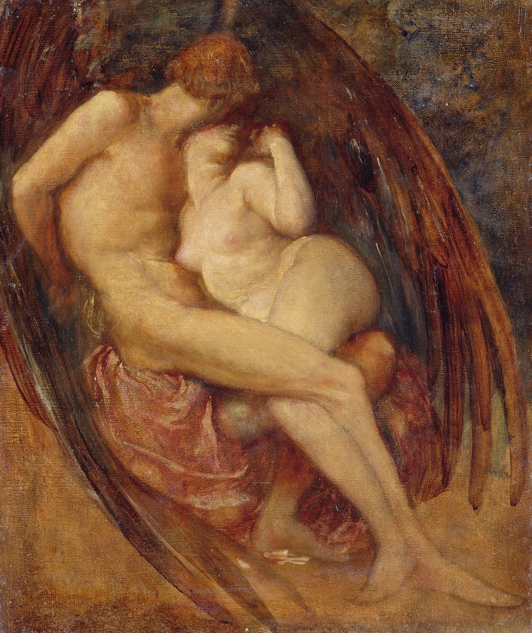 Satanás e pecado de George Frederick Watts