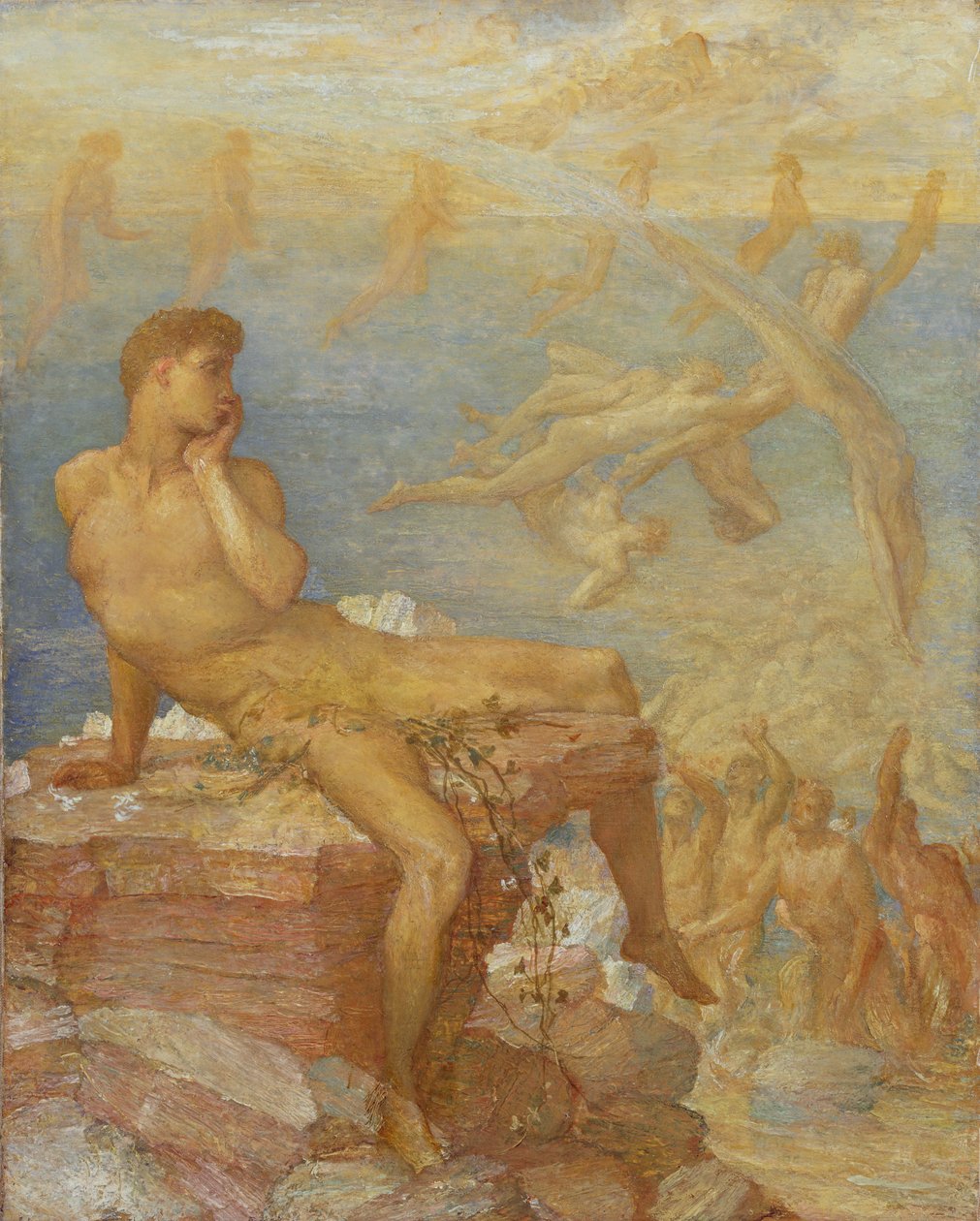 O gênio da poesia grega, c.1875 de George Frederick Watts