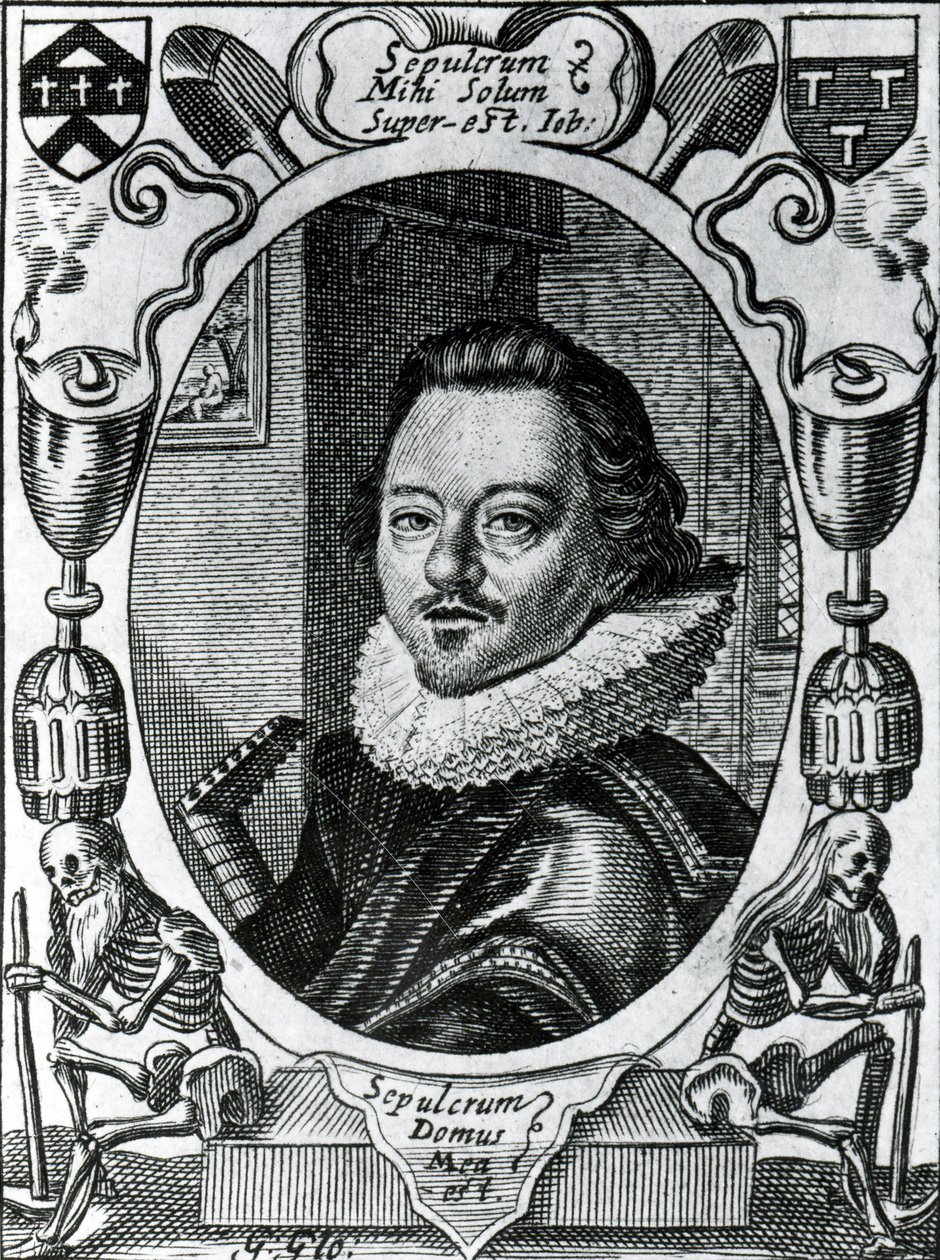 William Austin na página de título de suas "Meditações", 1635 de George Glover