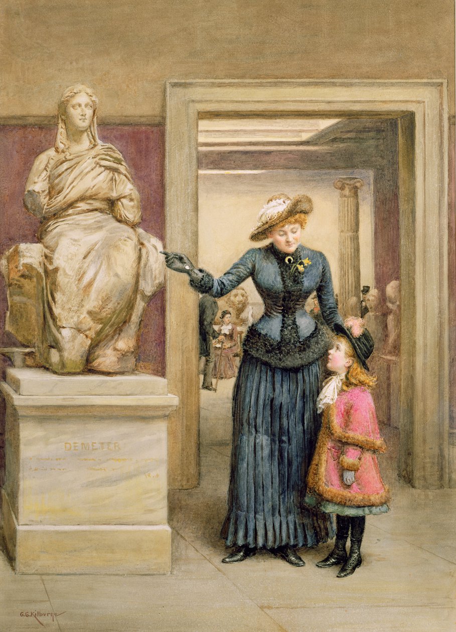 No Museu Britânico de George Goodwin Kilburne