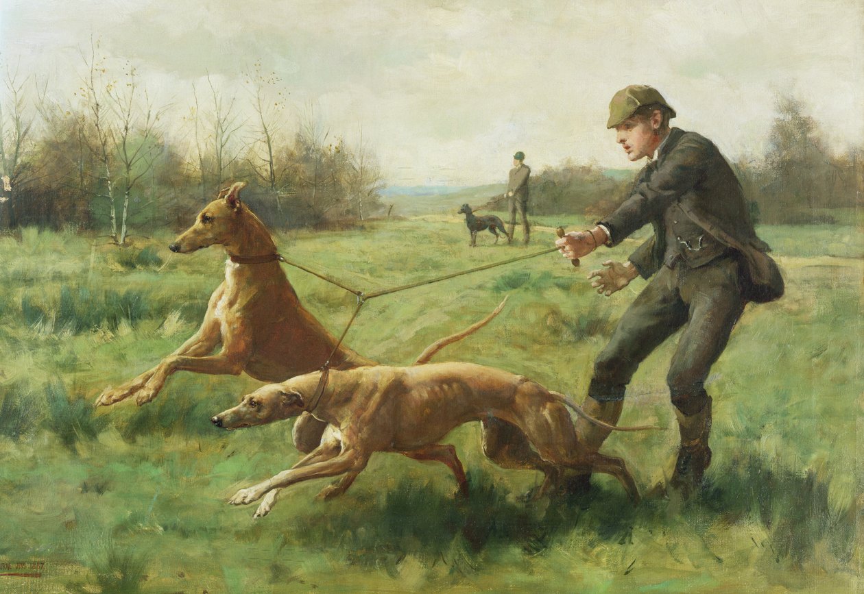 Galgos de exercício de George Goodwin Kilburne