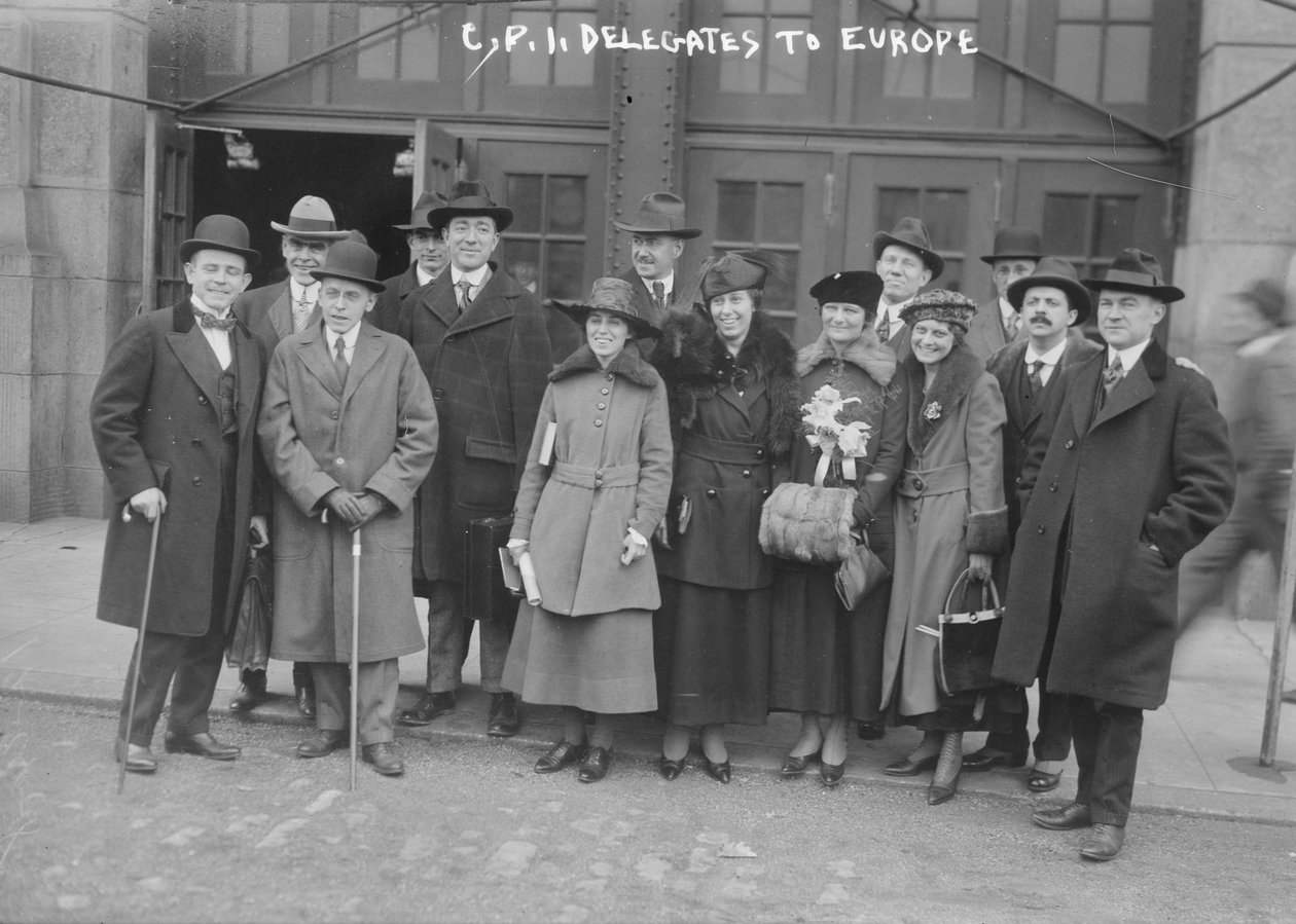 Delegados da CPI para a Europa, 1917-8 de George Grantham Bain