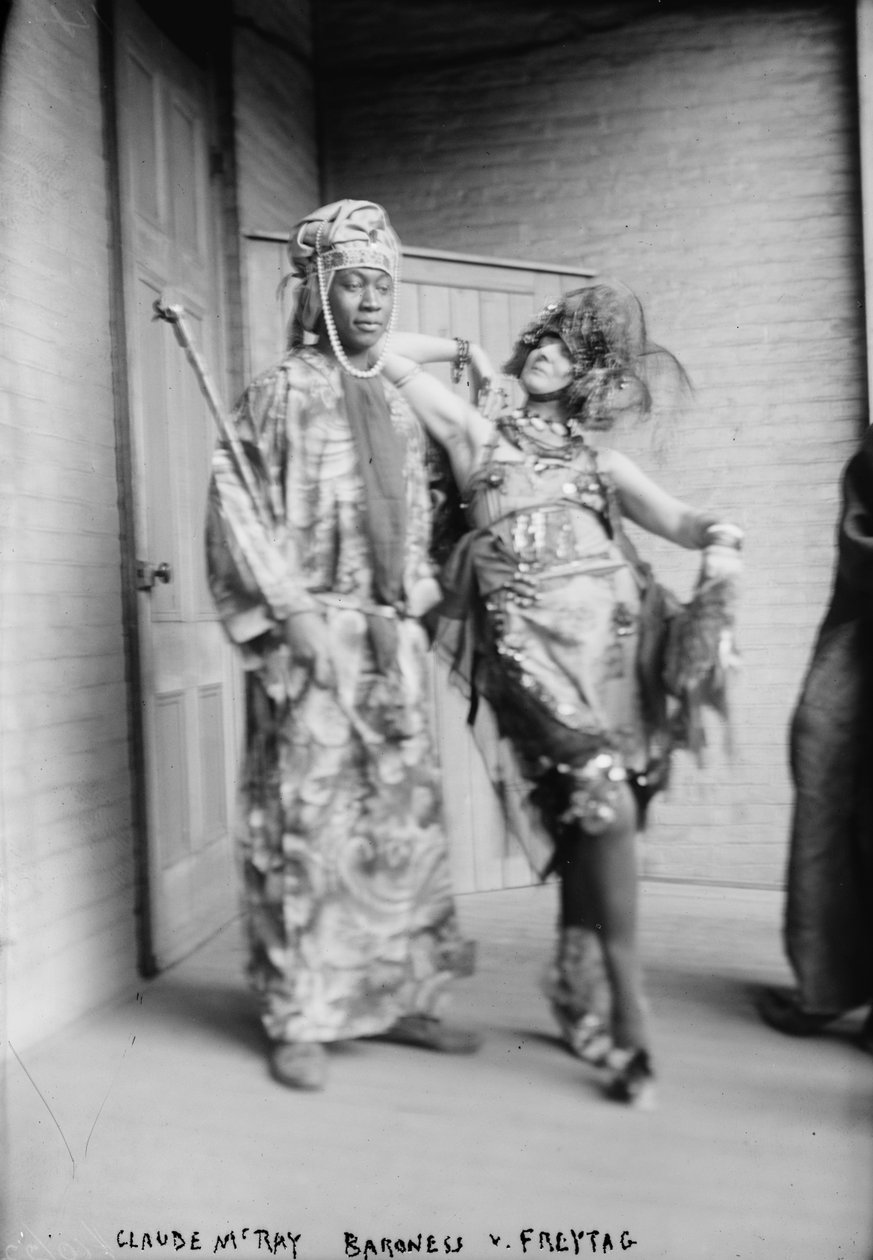 Claude McKay e Baronesa Von Freytag-Loringhoven, c.1915 de George Grantham Bain