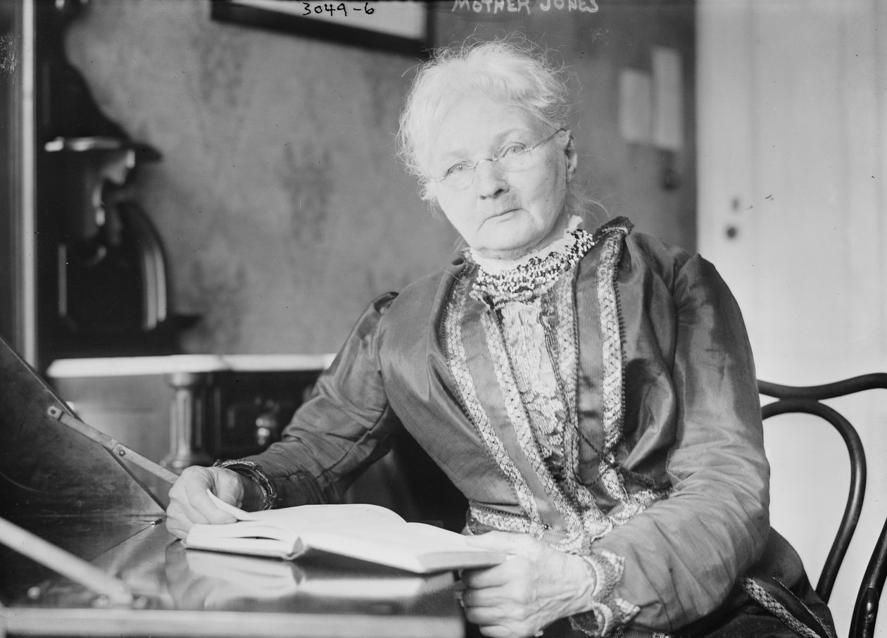&39;Mother&39; Jones, 1910-5 (foto bw) de George Grantham Bain