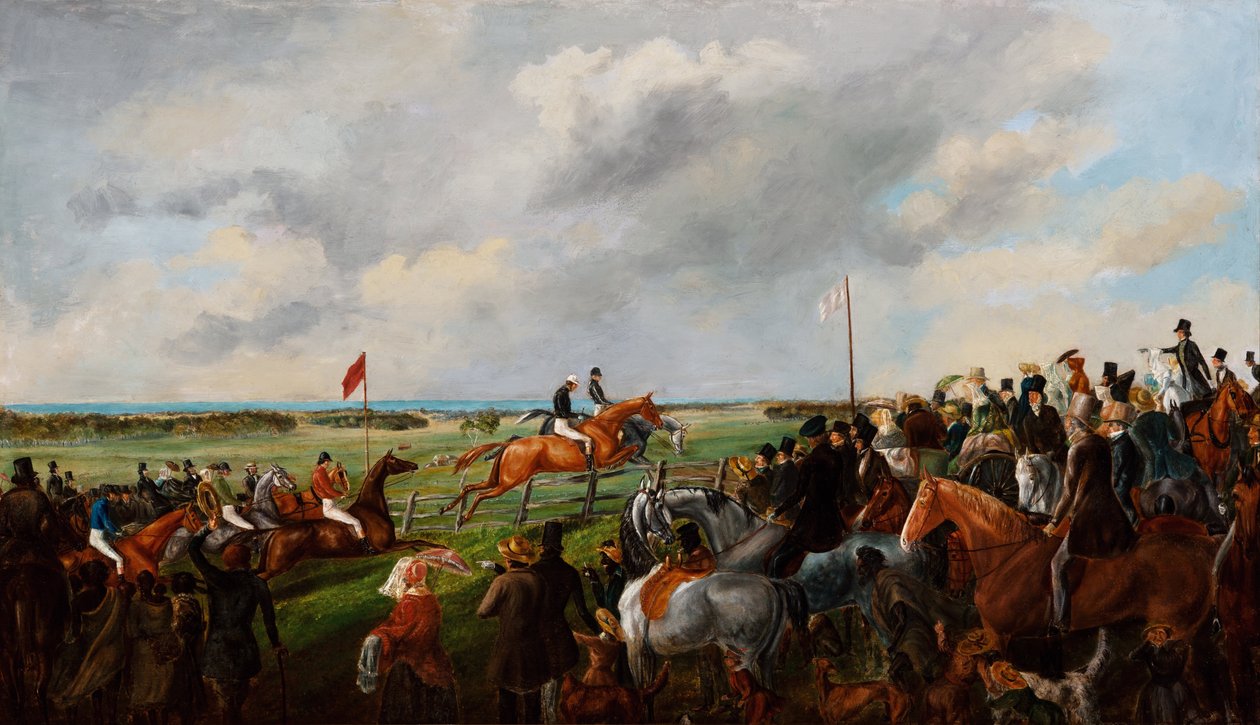 A primeira corrida de obstáculos no sul da Austrália, 25 de setembro de 1846 de George Hamilton