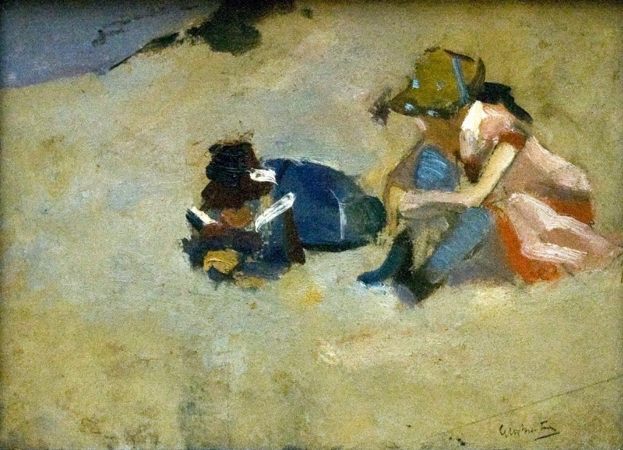 Crianças no Danúbio: Kinderen in het duinn de George Hendrik Breitner