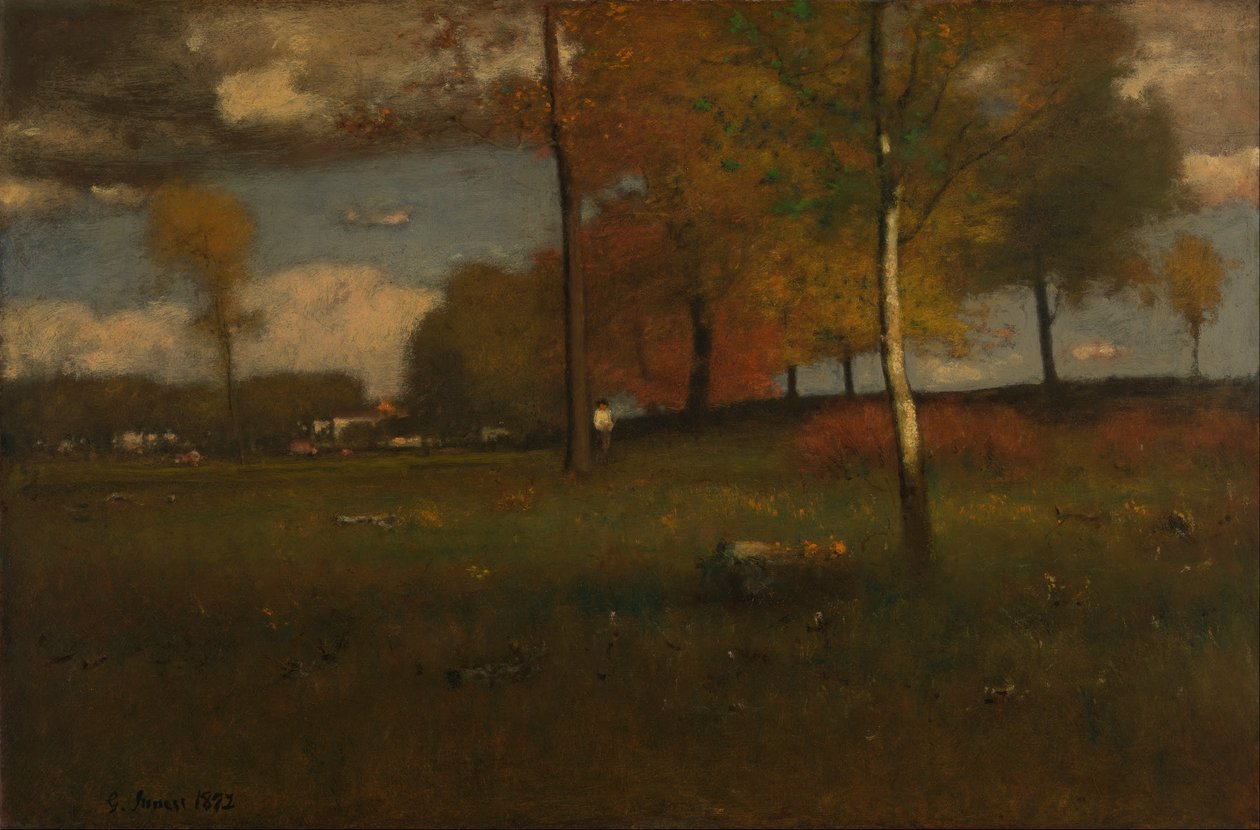 Perto da aldeia, outubro de George Inness
