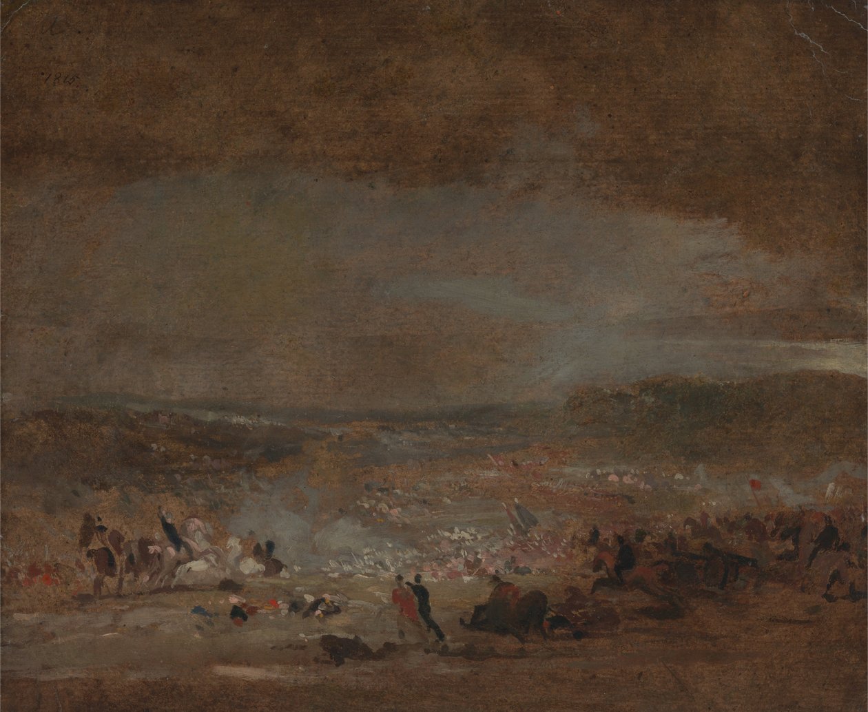 Estudo para a batalha de Waterloo de George Jones