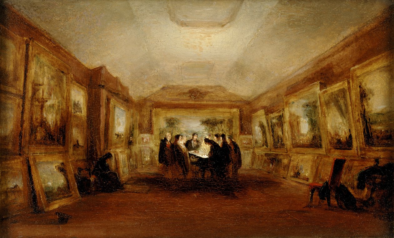 Corpo de Turner deitado no Estado, 29 de dezembro de 1851, pós 1851 (óleo no moinho) de George Jones