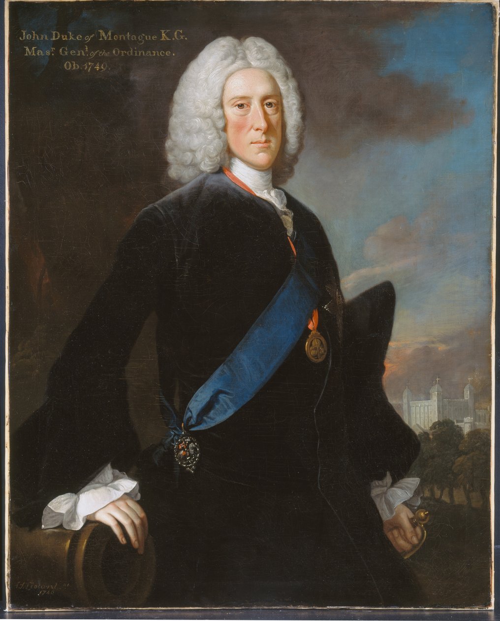 General John, 2º Duque de Montagu (c.1688-1749) Mestre Geral da Artilharia, c.1740 de George Knapton