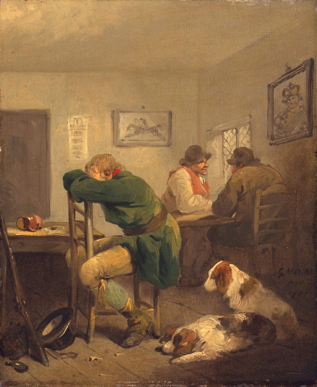 O desportista azarado, 1792 de George Morland