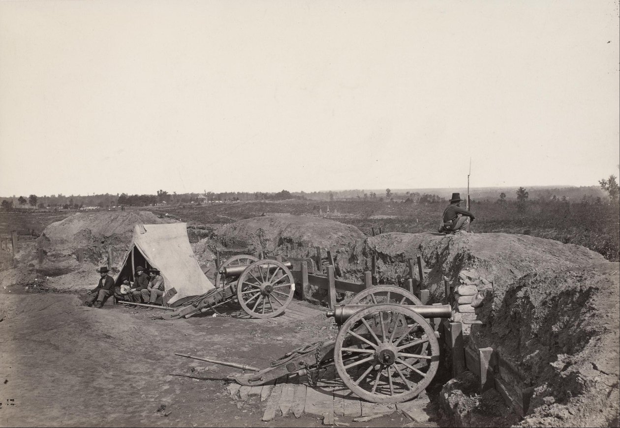 Ex-Fortificações Confederadas na Frente de Atlanta de George N. Barnard