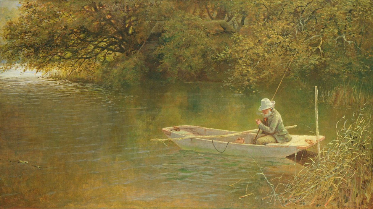 Contentamento, um canto de um Norfolk Broad de George Parsons Norman
