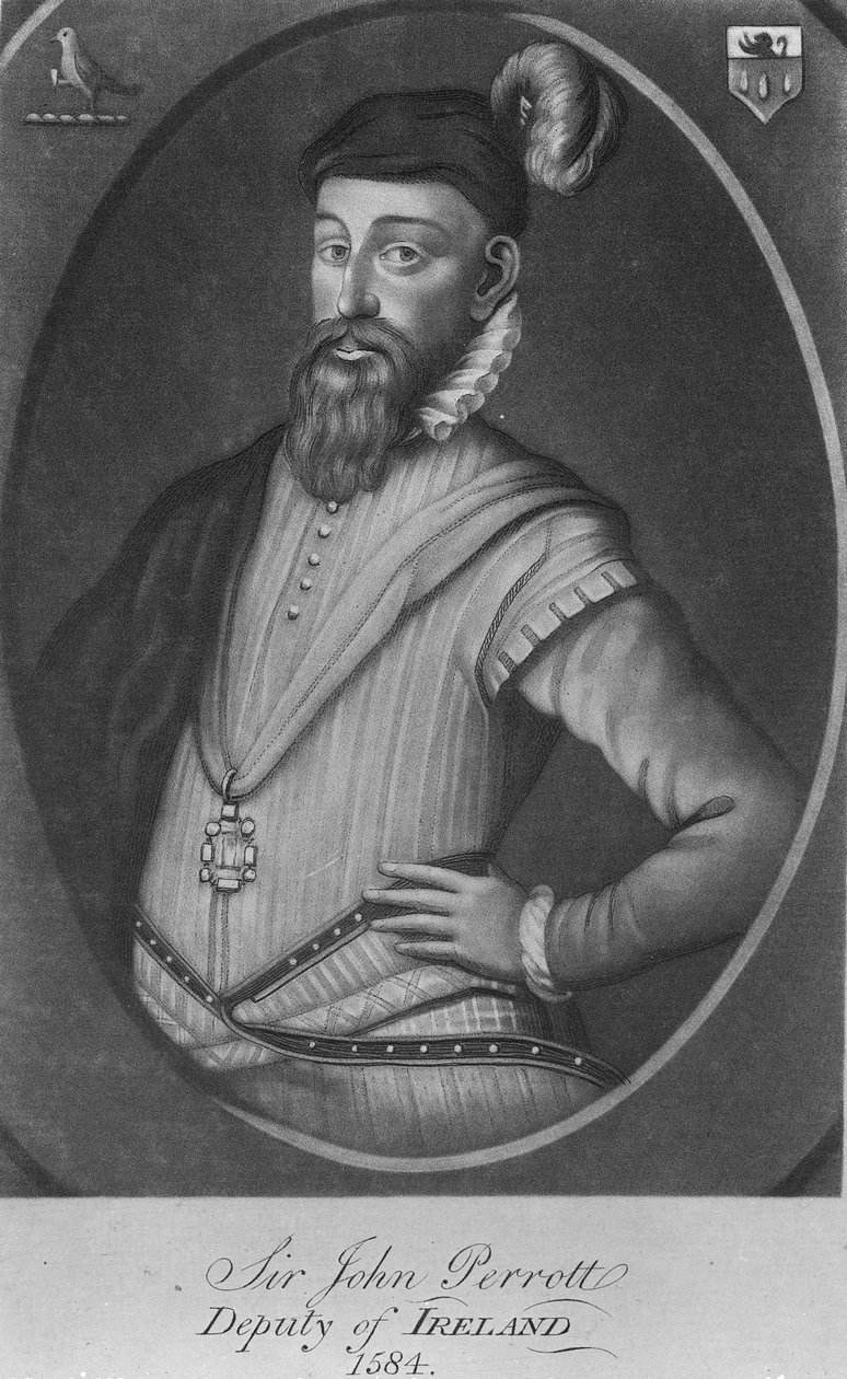 Sir John Perrot, gravado por Valentine Green, 1776 (mezzotint) de George Powle