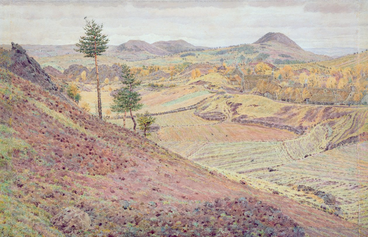 Na Auvergne (wc com lápis sobre papel) de George Price Boyce