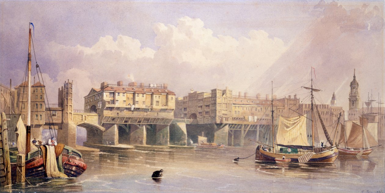 Ponte de Londres, 1835 de George Pyne