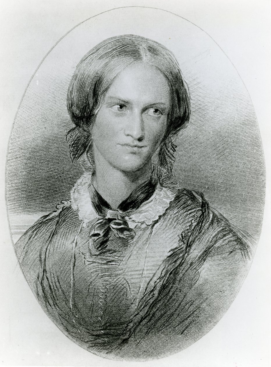 Charlotte Bronte, gravada por James Charles Armytage, c.1850 de George Richmond