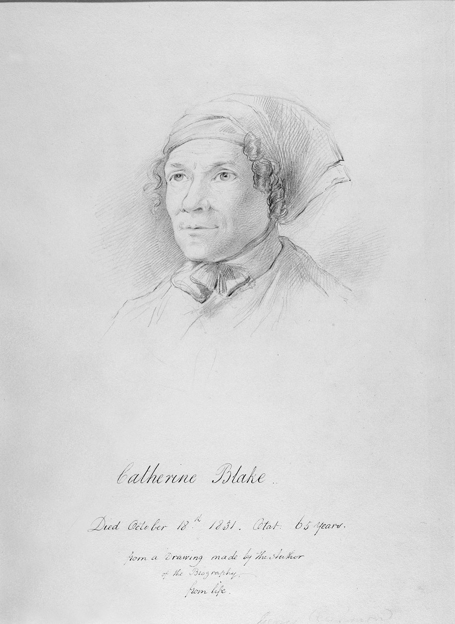 Retrato de Catherine Blake (1762-1831) depois de um desenho de Frederick Tatham, c.1830 de George Richmond